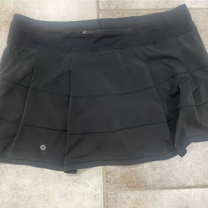 Lululemon black Pace Rival Mid-Rise skirt long